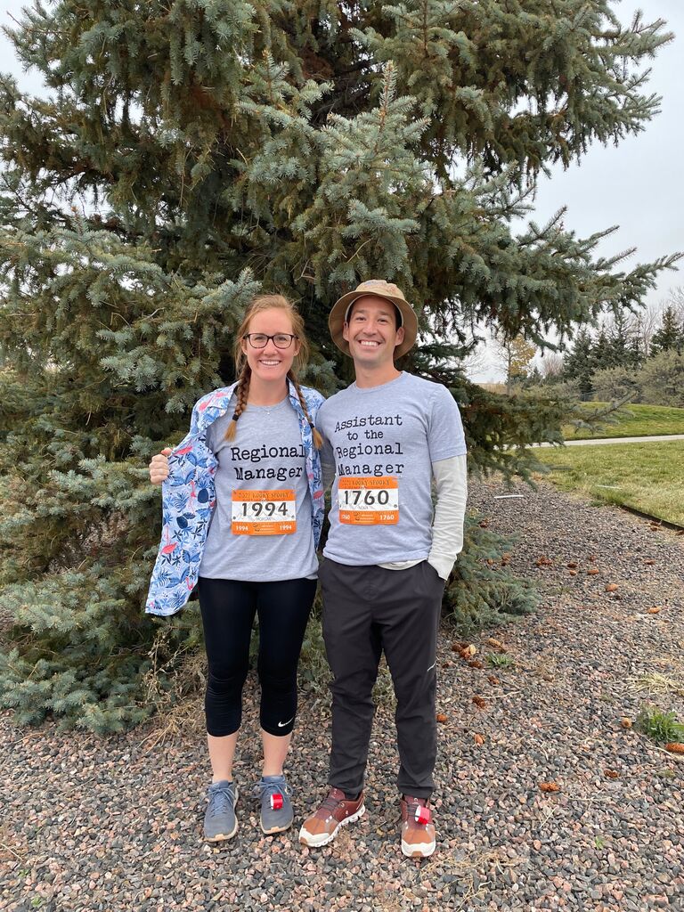 The more we hung out, the more we ventured out of hiking and started doing activities the other enjoyed. And by other, I, Morgan, tricked Noah into starting to run. Since then, we have done two half marathons and have already signed up for our third.