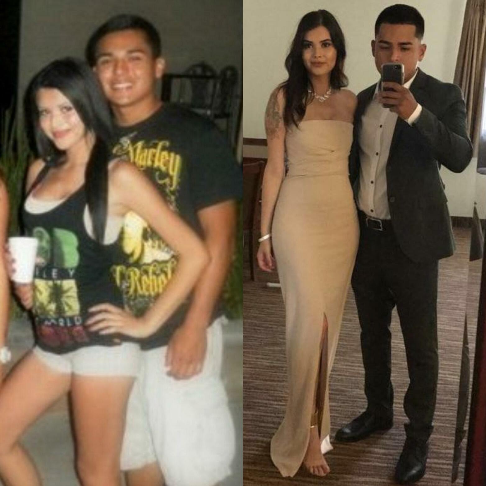Met in high school biology class—just classmates, not even really friends yet.