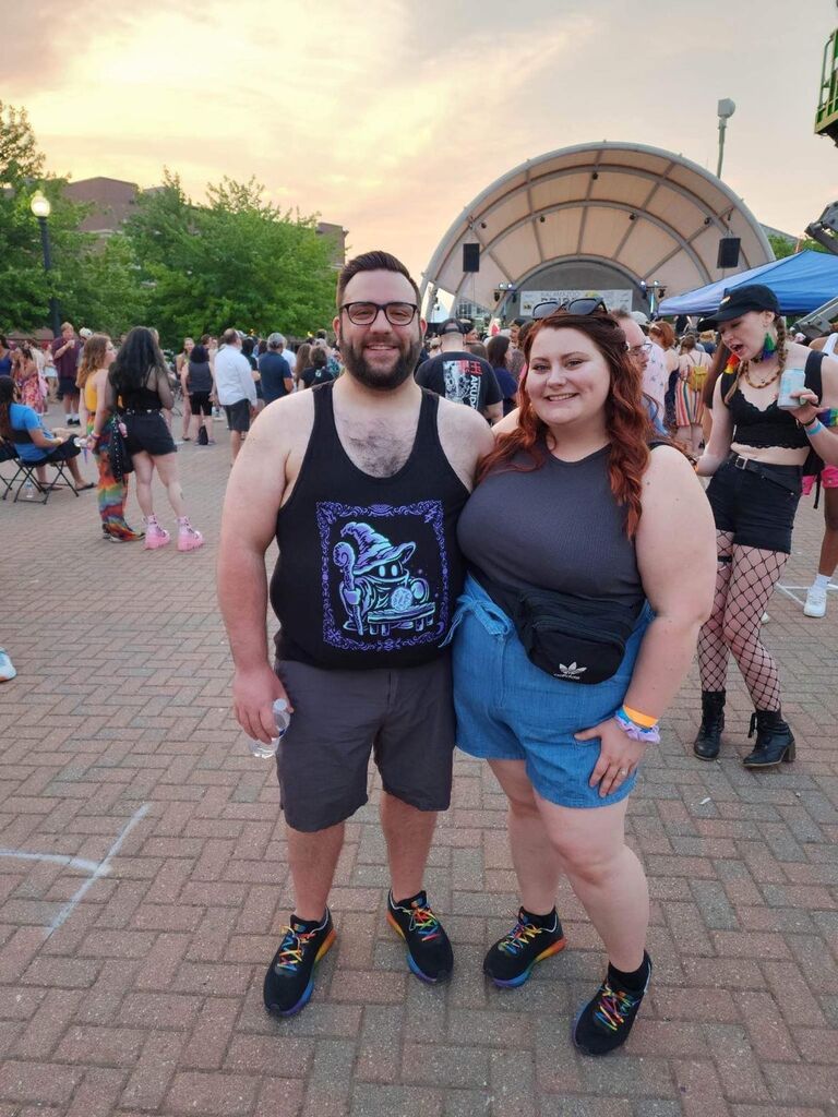 At Pride in downtown Kalamazoo!