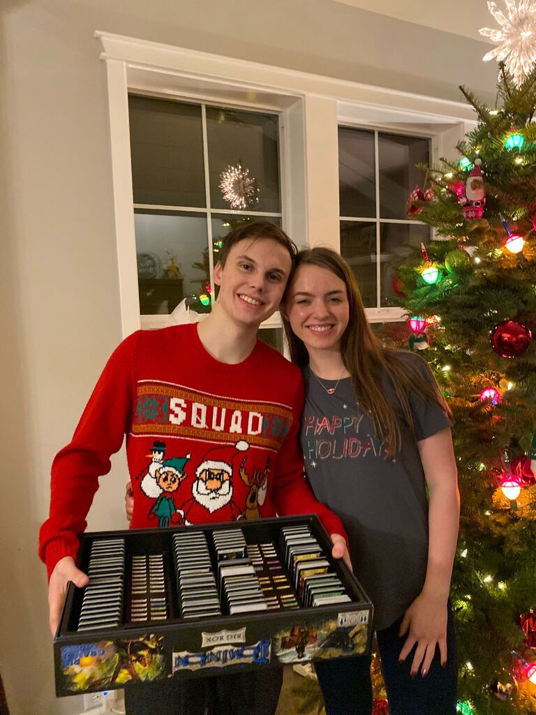 Haley and Connor's first Christmas together.