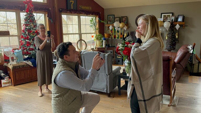 Douglas proposed to Scottie and the rest is history!! 