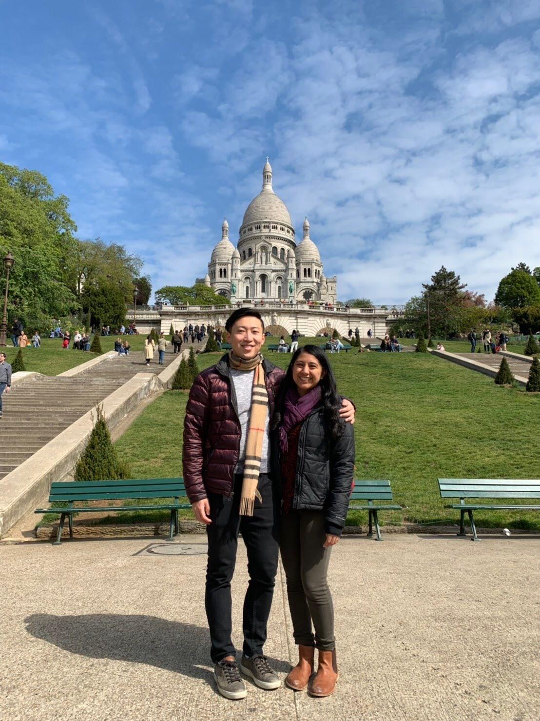 When Frank and Pardes travel abroad, they try to absorb as much art and culture as possible. During the week long trip to France and Spain, the couple explored  4 museums, toured 2 palaces, saw 10 sites, enjoyed a dinner cruise on the Seine, and watched a Flamenco performance.   Frank likes to gush about European history, and Pardes has learned to love everything he knows about Napoleon Bonaparte. 