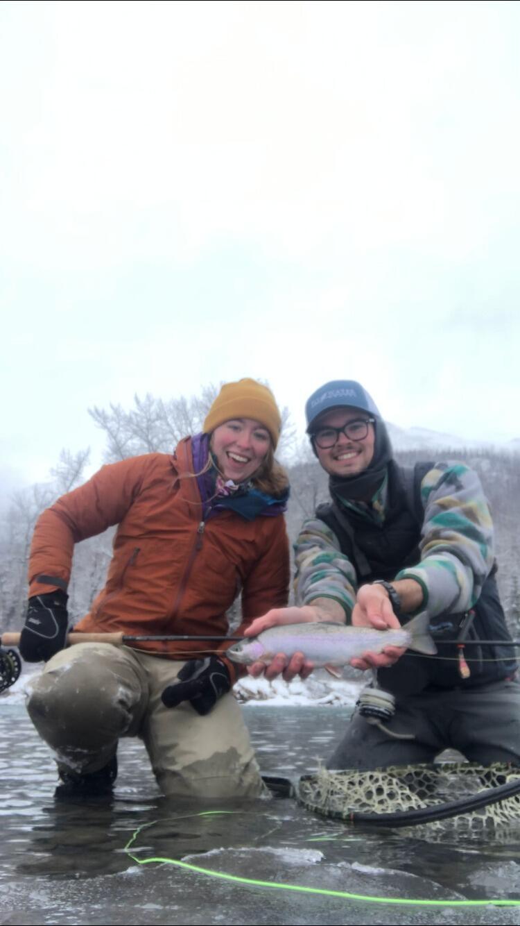 Jordan takes me fishing for the first time, and I catch my first trout on the Kenai River!