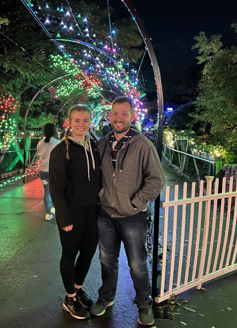 Our first big trip together - we flew to Texas to visit Tim's family for Thanksgiving!