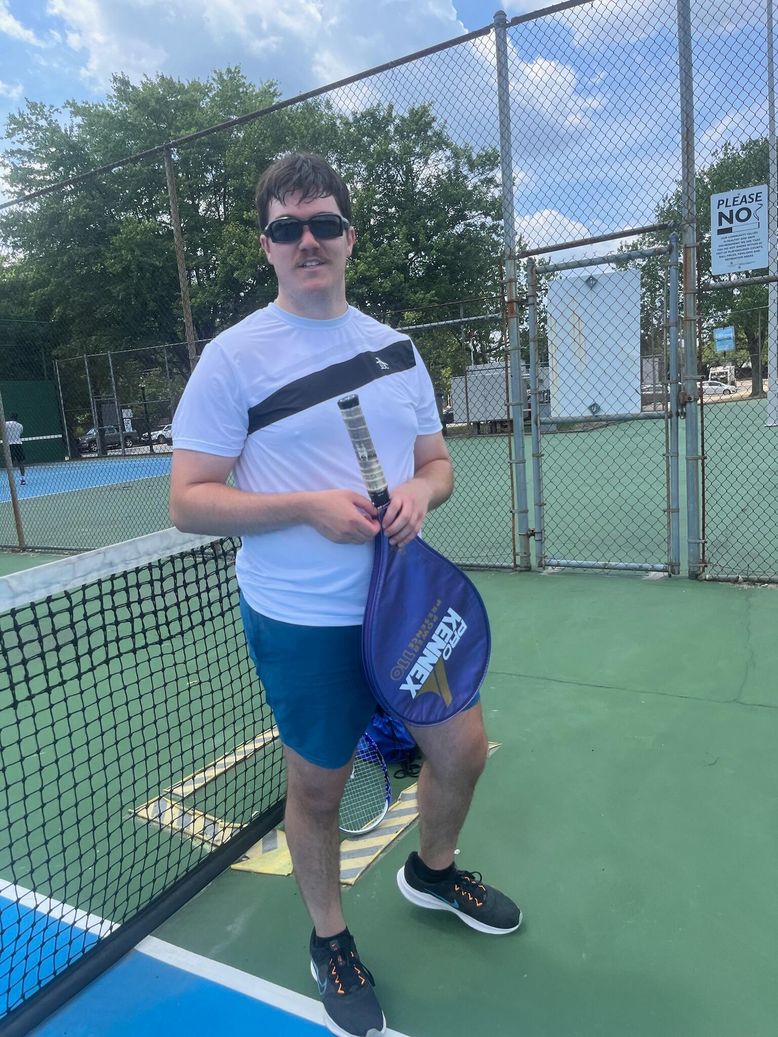 Looking fly on one of many tennis dates