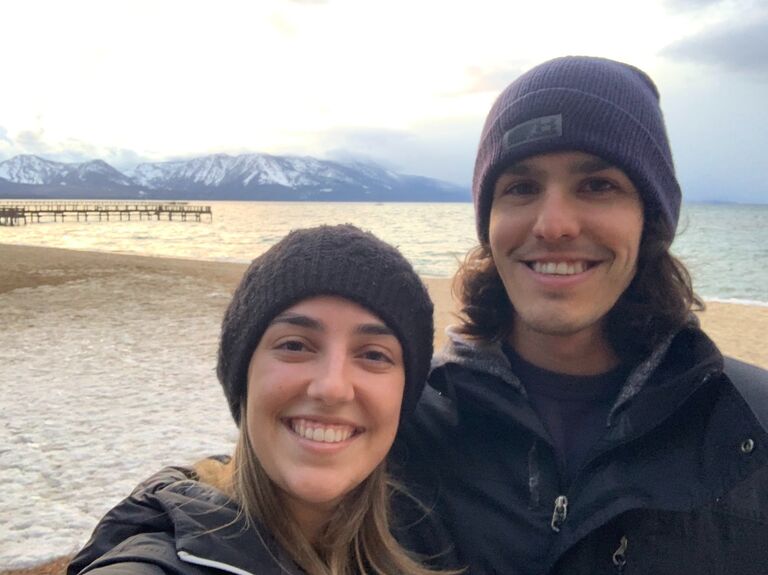 First ski trip together at Lake Tahoe
