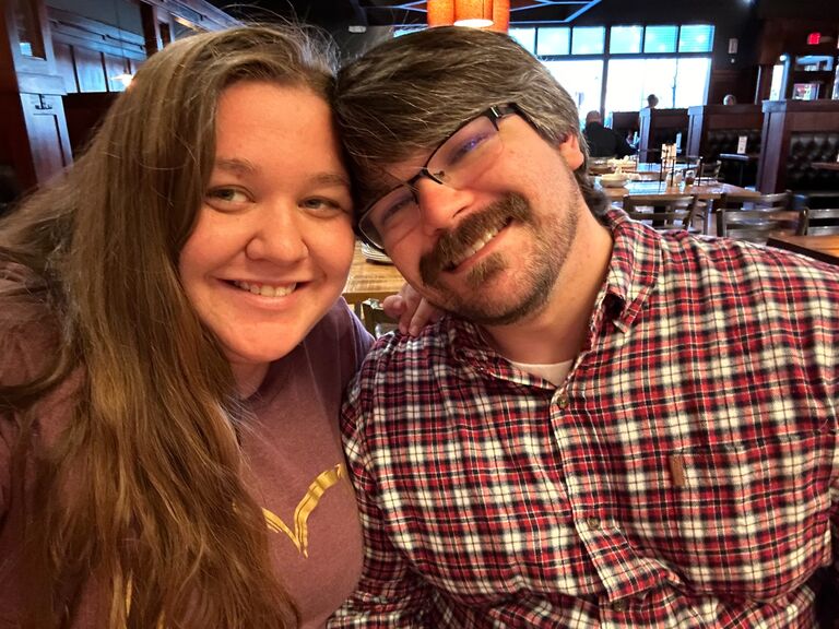 This is during our family dinner when we visited for Allie's grandma's funeral. Chris got to meet all of Allie's extended family for the first time!