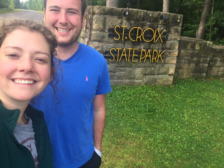 Elaina introduces Nick to the fun of camping, an activity they still love to do together! 