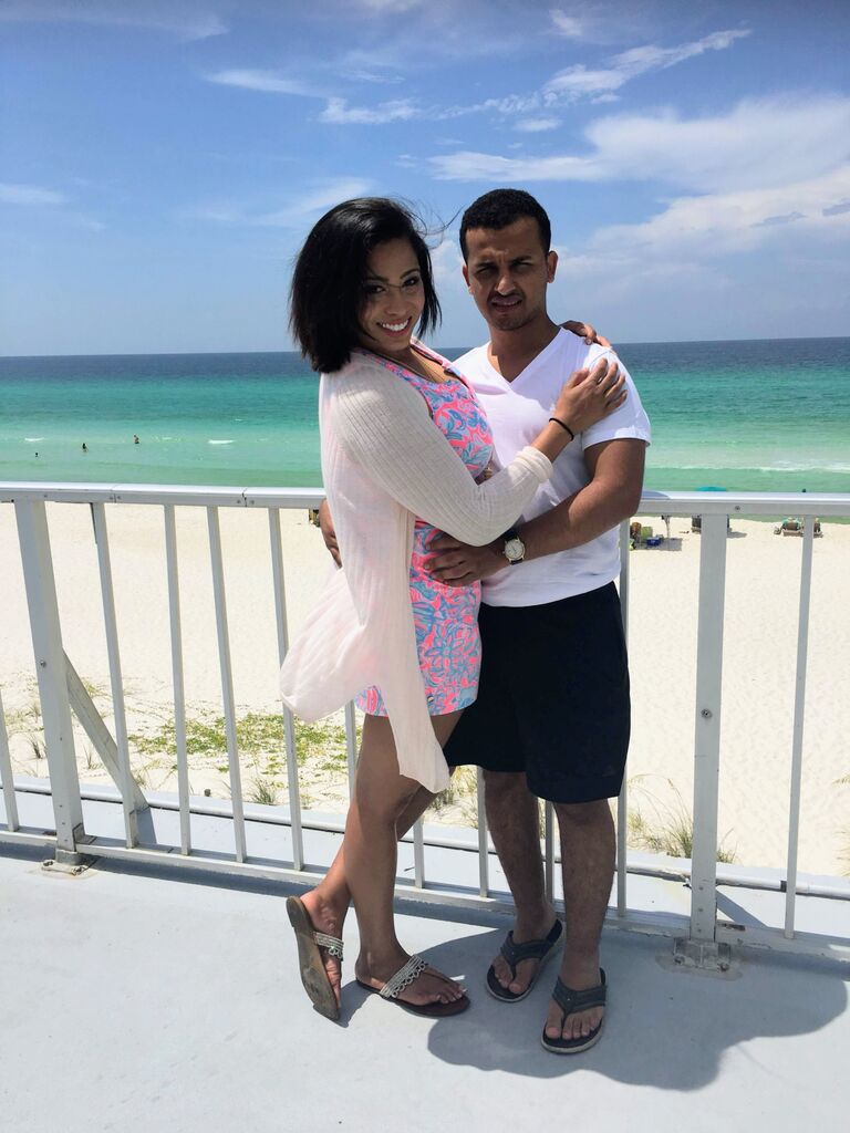 First Picture as an Official Couple - Panama City Beach, FL