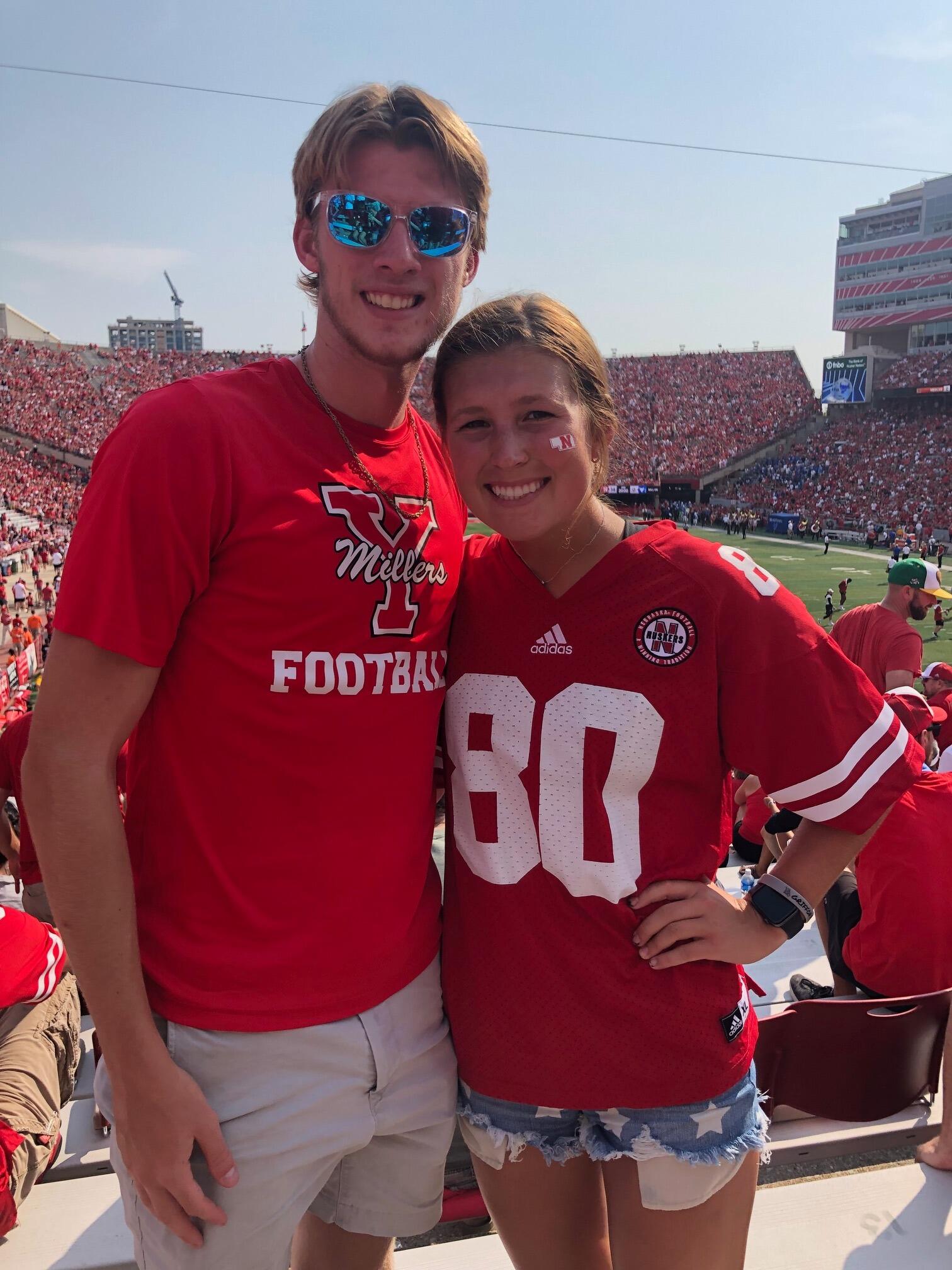 Cody's first Nebraska football game!