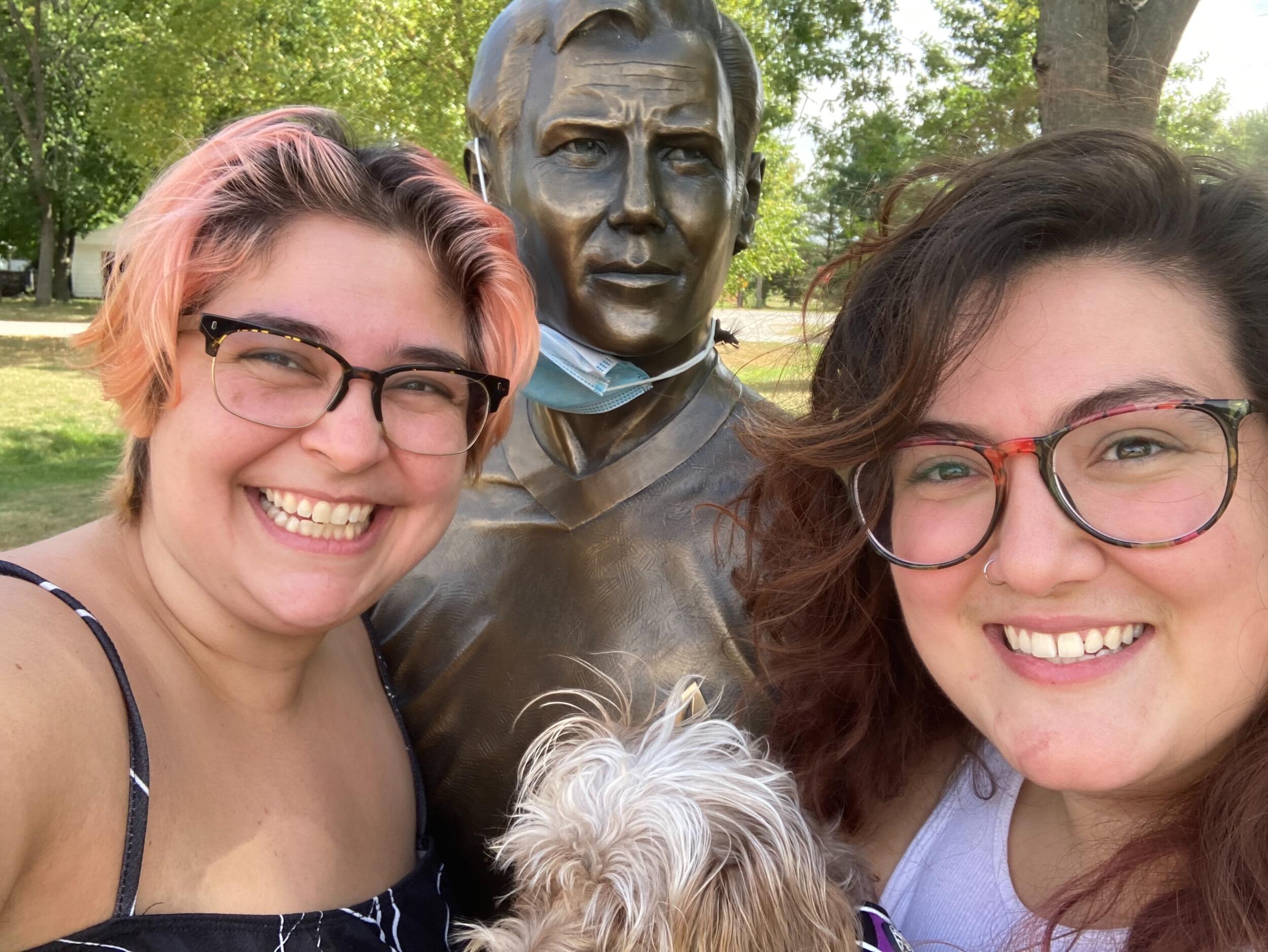 Ada and Simone drove from Thendara, NY back to Los Angeles. Simone insisted that they stop in Riverside, Iowa. The future birthplace of Captain James T. Kirk of the starship Enterprise. 