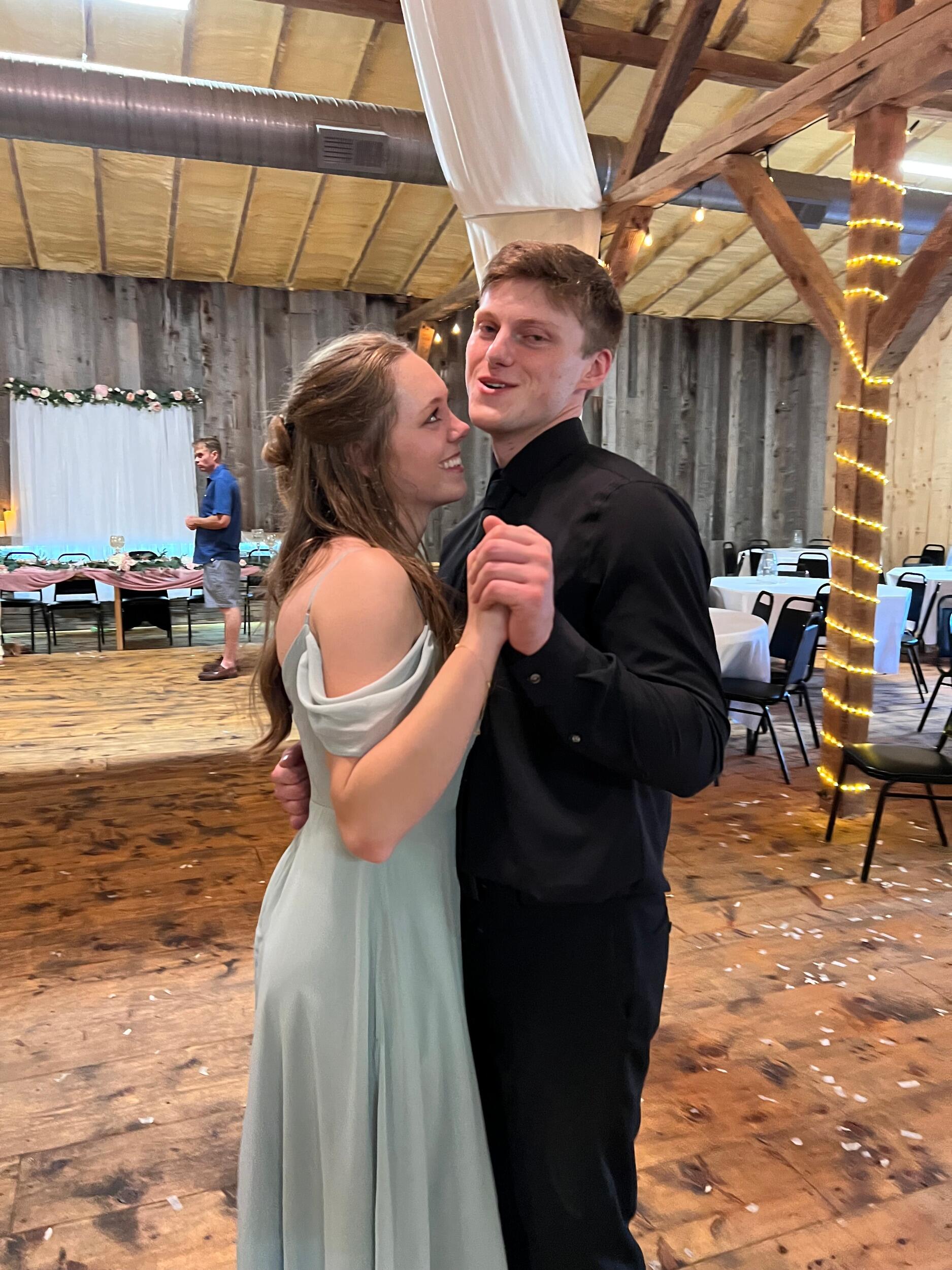 We were in Megan and Hunter's wedding!!