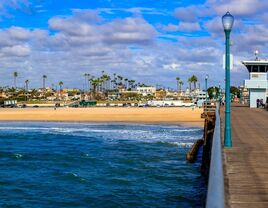 Pituresque view of Seal Beach Pier in Orange County