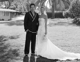 Charlie Puth wedding photo with wife Brooke Sansone