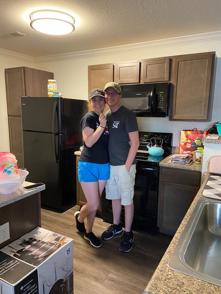 Zach and Gina moved in together and rented their first apartment in Eureka, MO!