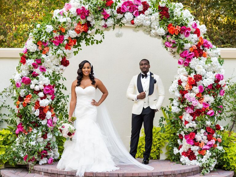 Couple at Nigerian wedding
