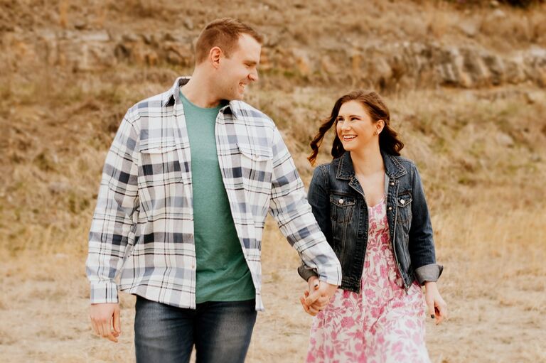 Engagement pictures at Blue Springs Lake.