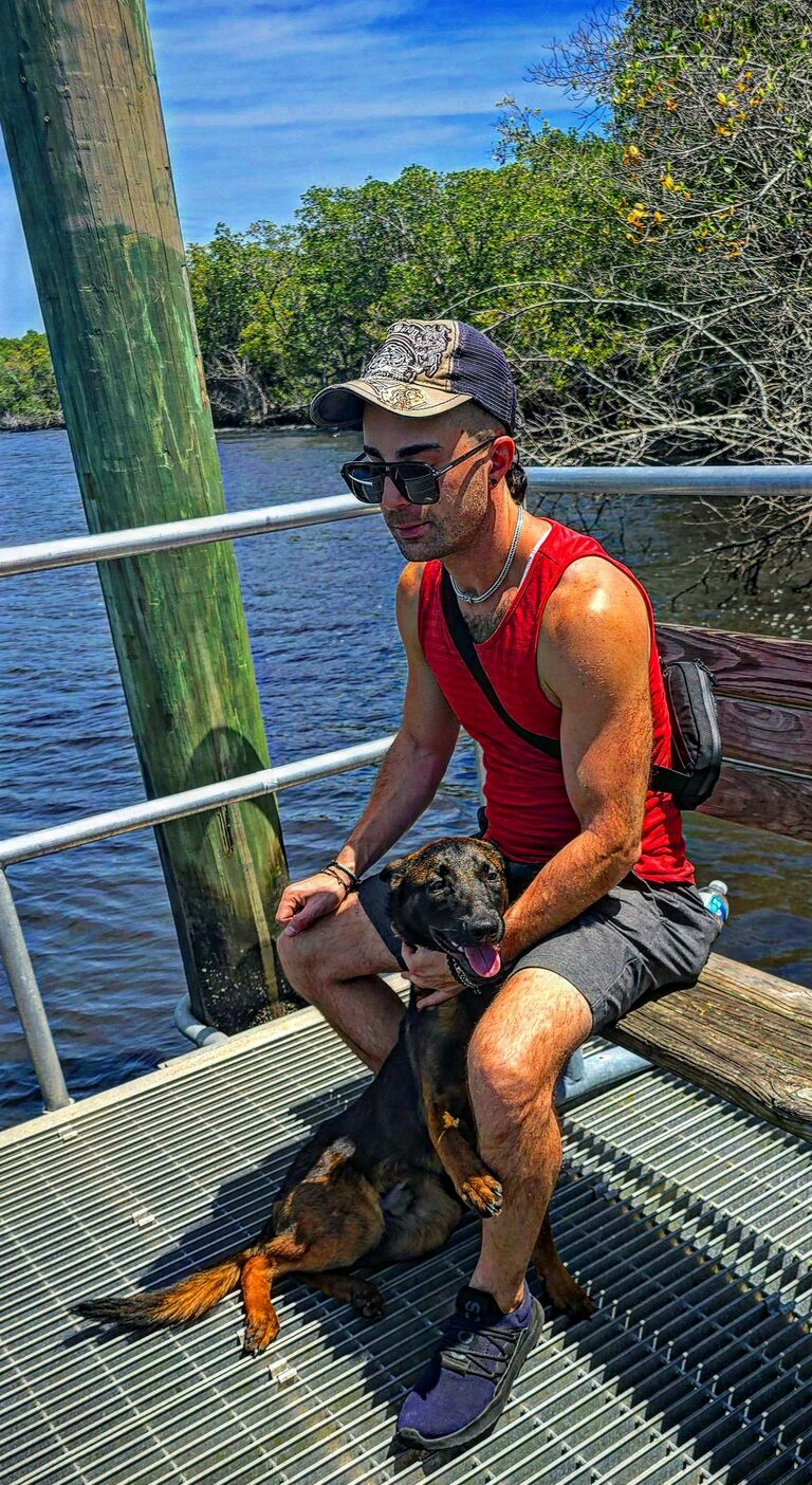 Michael Bonding W/Bane🤍🐾