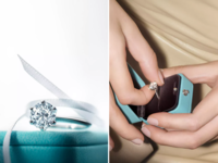 Diamond engagement rings from Tiffany & Co. in NYC