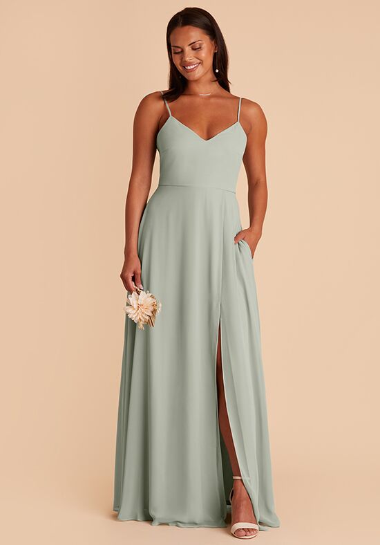 Sage green bridesmaid dresses hotsell with sleeves