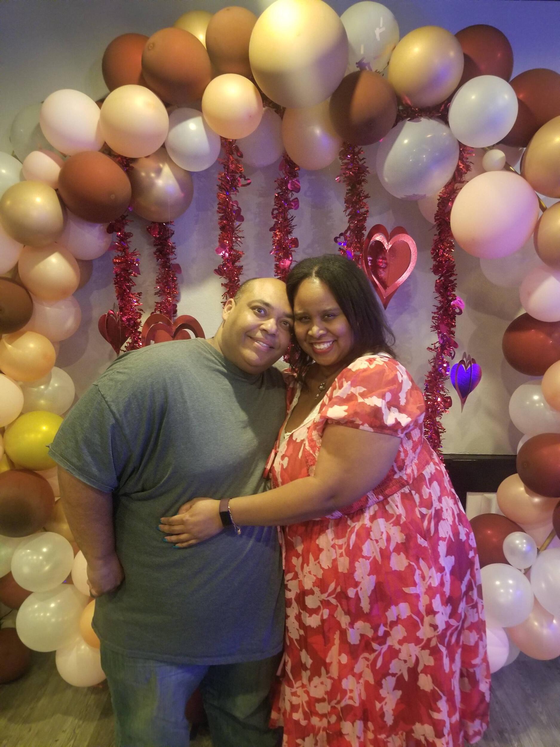 Tony rushed home for Valentines Day for a special dinner.  