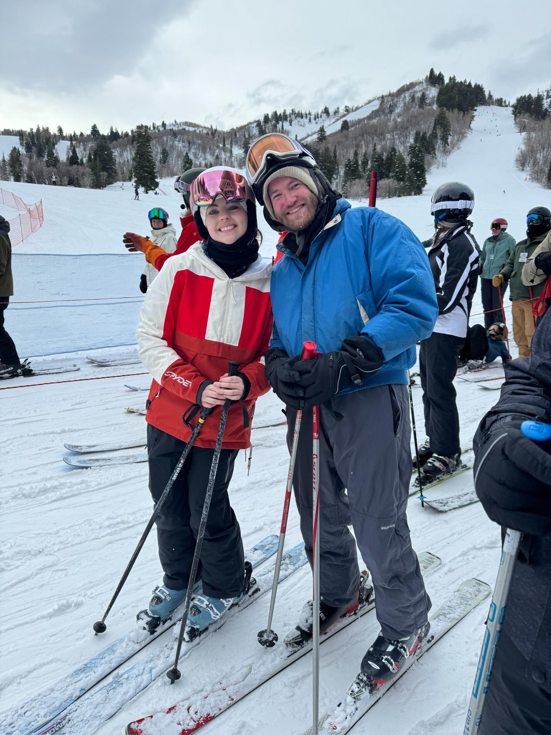 Stephen's first day on the slopes!
