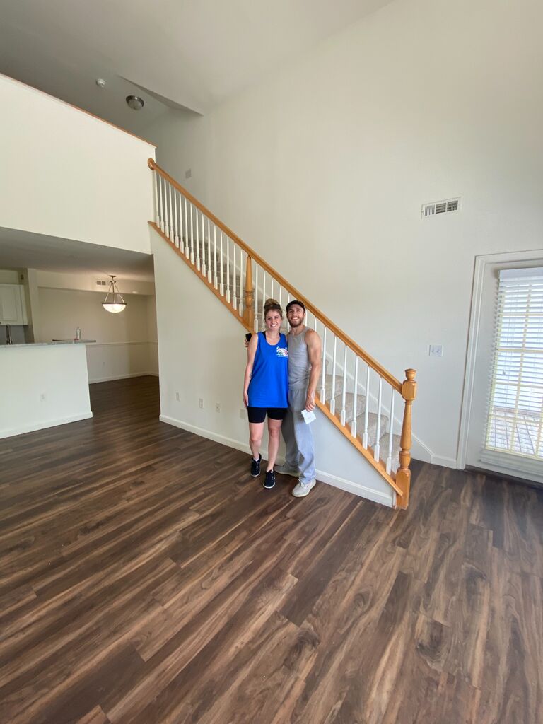 We moved in together in this beautiful apartment that we call home. 