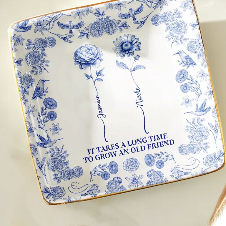 Personalized ring dish maid of honor gift to bride