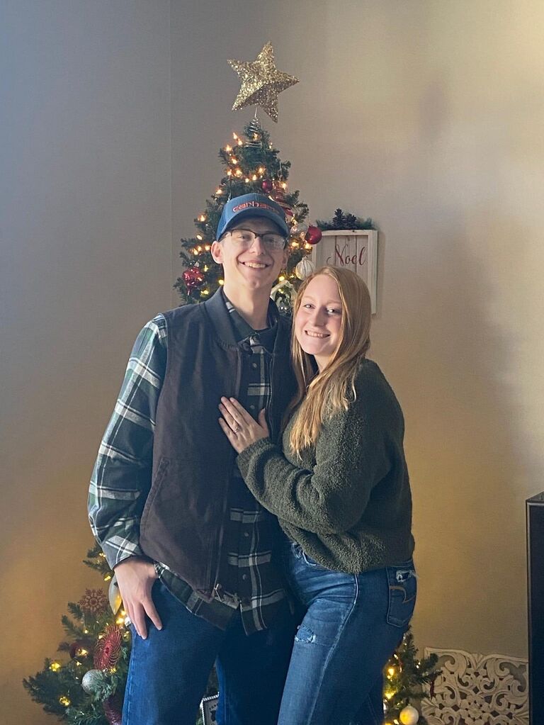 Our second Christmas together. 