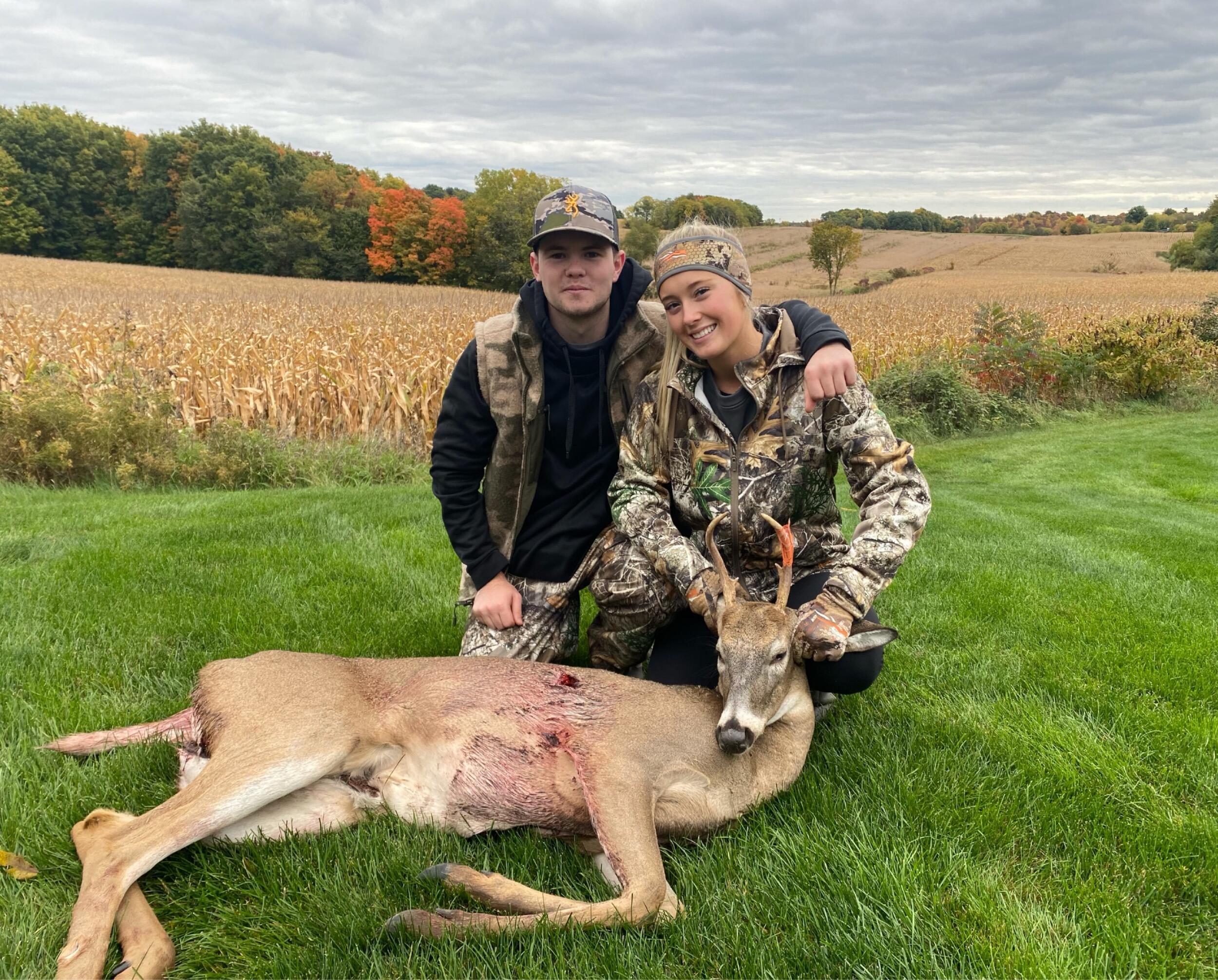 Have to mention the first buck down! Guess the guide was pretty good ;)