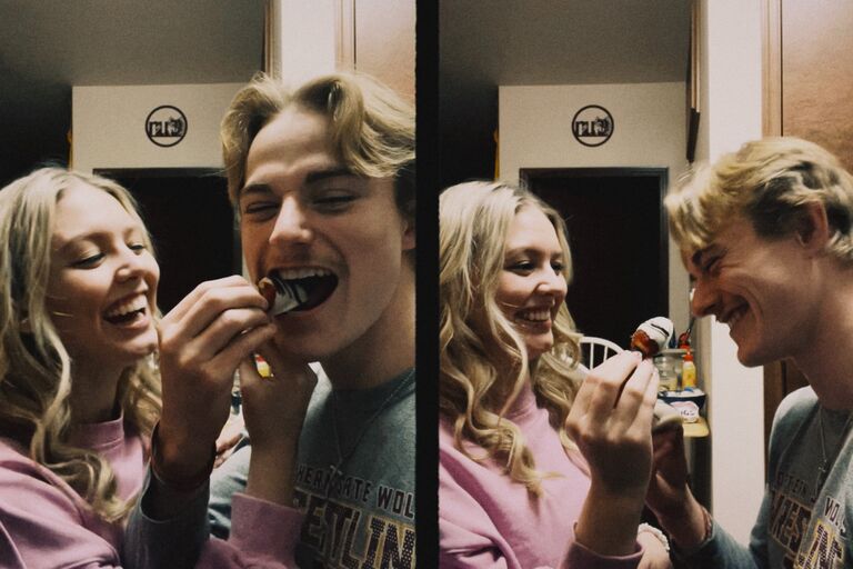 Our first Valentine's Day.