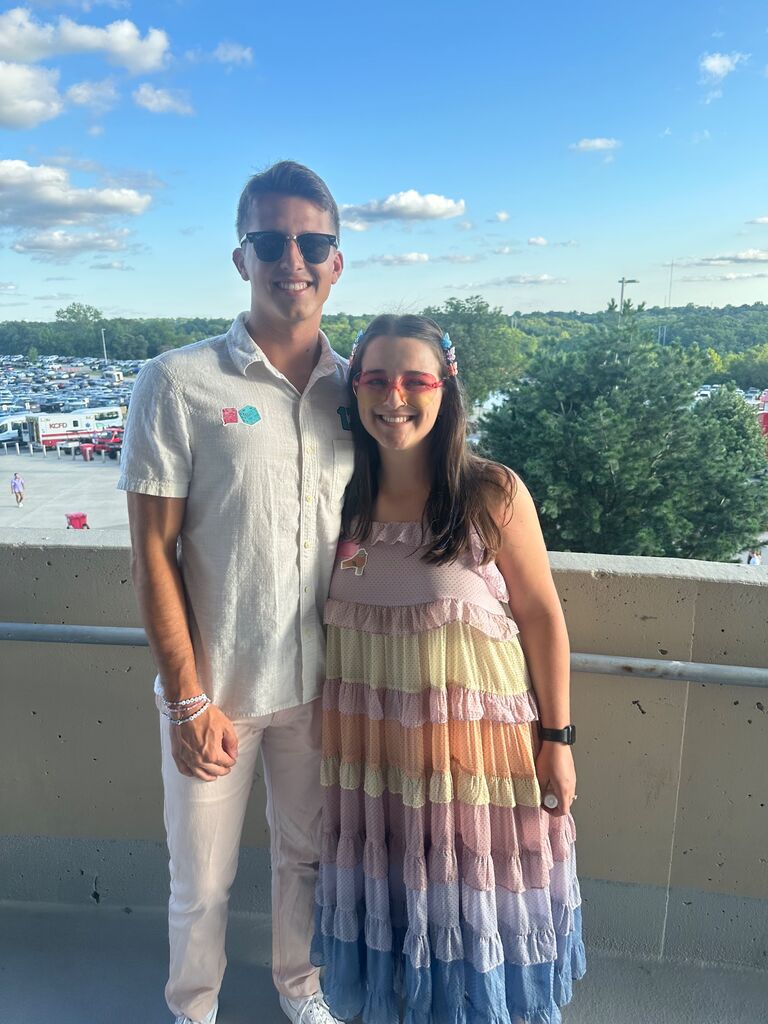 In our 'Lover' era at the Taylor Swift concert in Kansas City