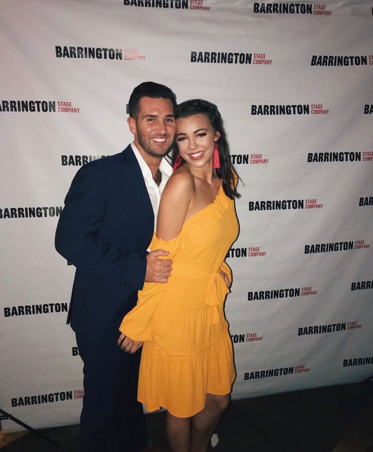 Celebrating one of Maggie's opening nights at the theatre!