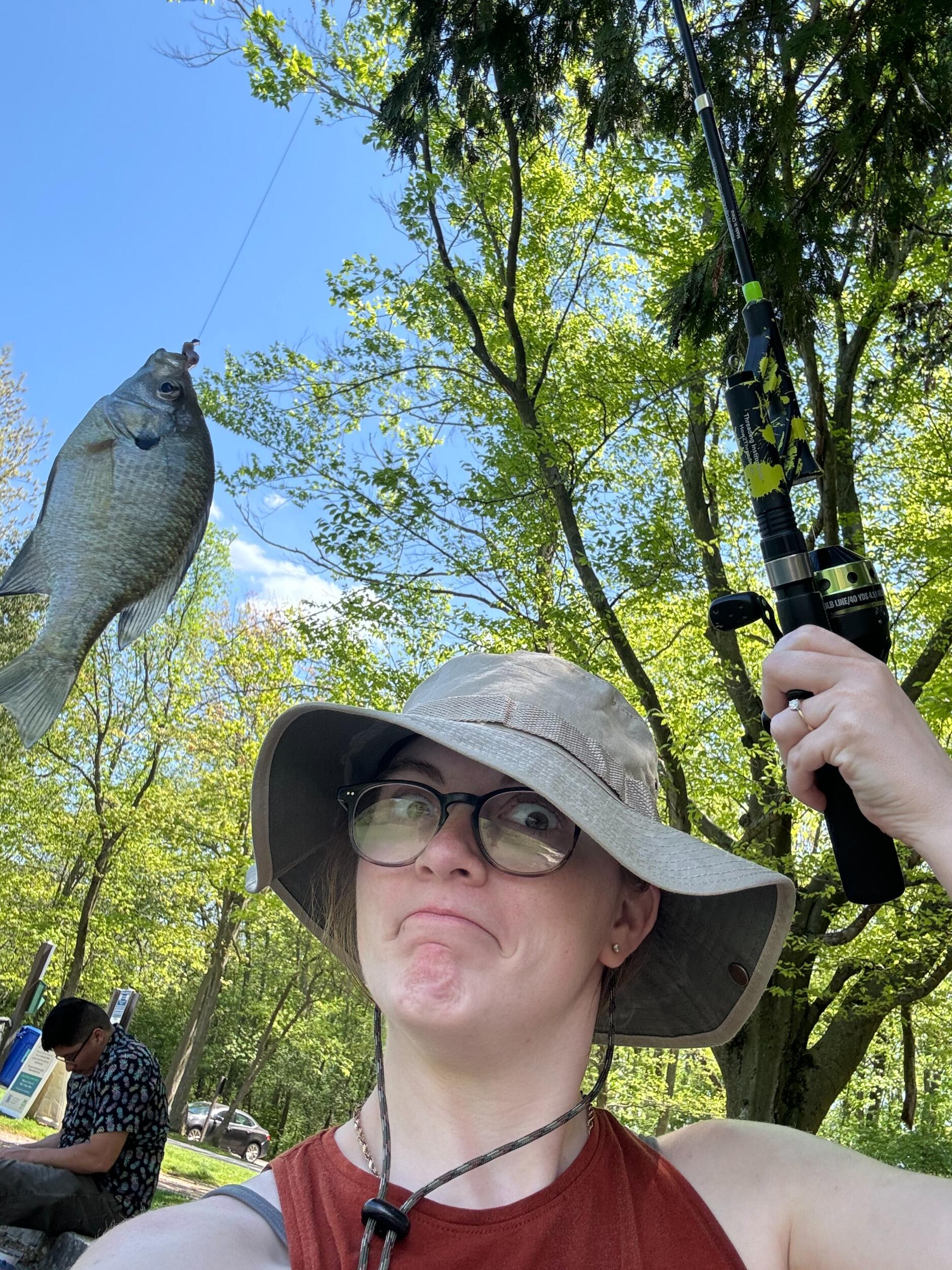 Rachel, Octavio II and III spent a lot of time over the summer bonding over fishing. 