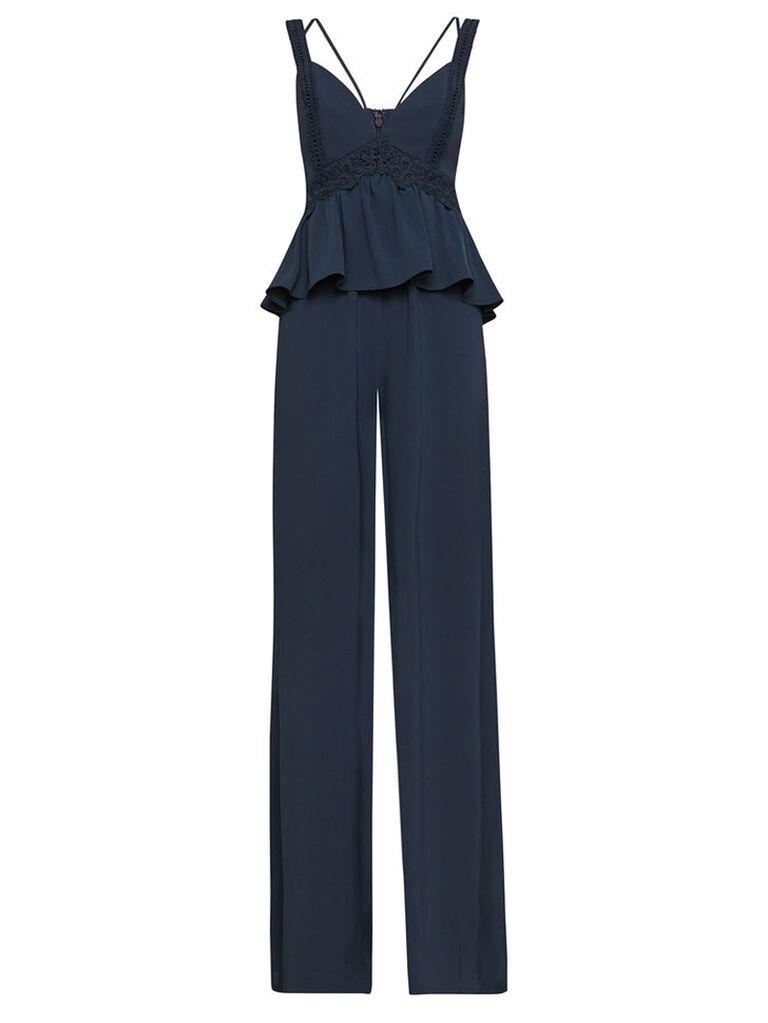 blue bridesmaid jumpsuit