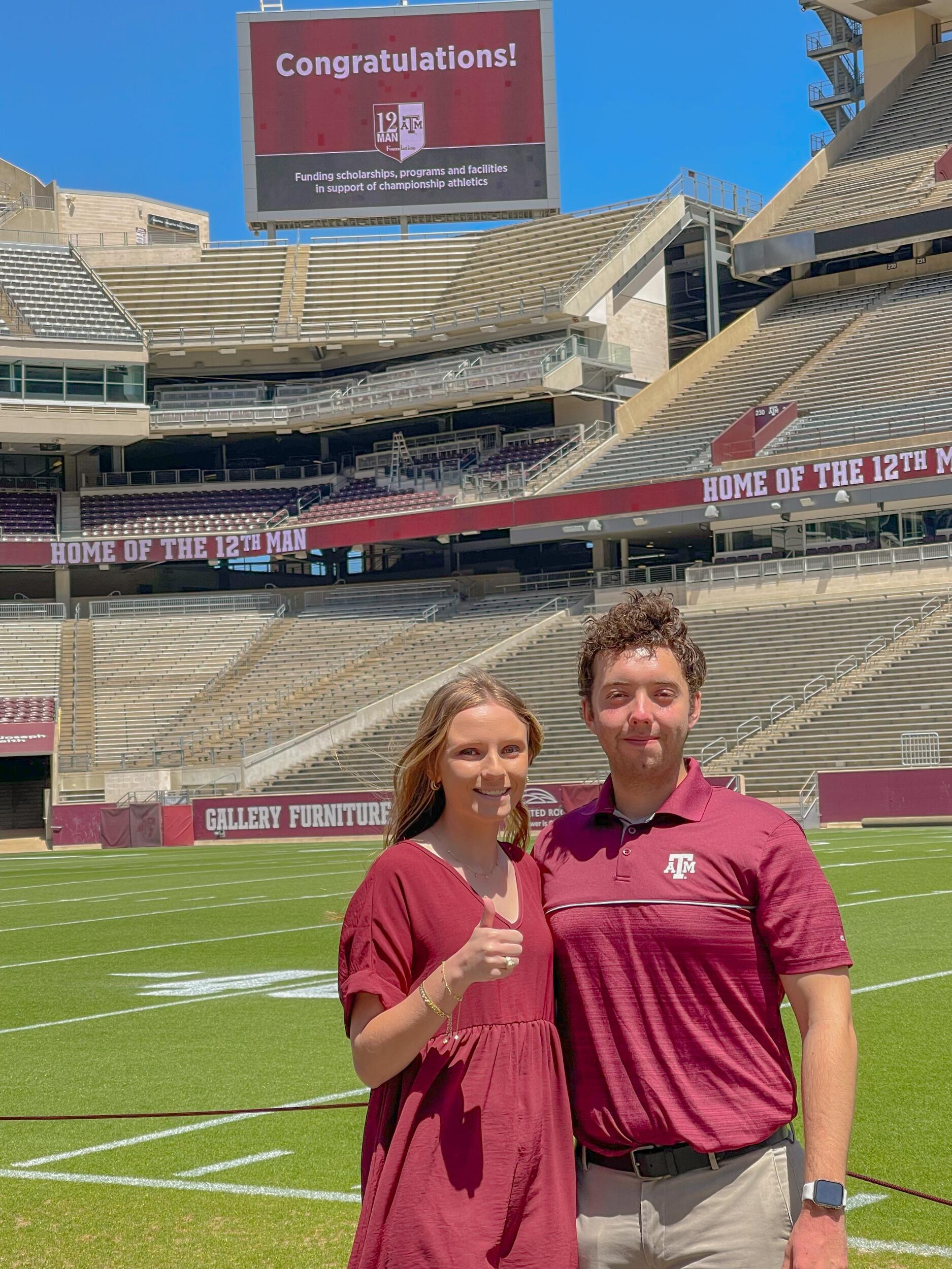 Kirsten got her Aggie Ring!