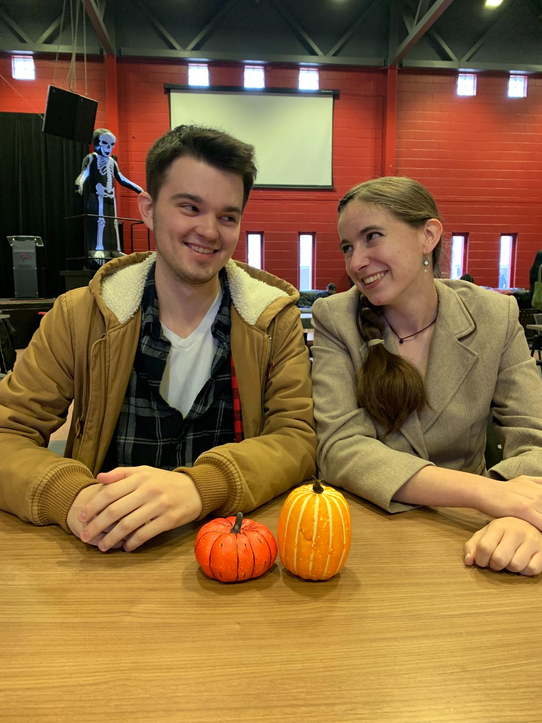 Our story began at Brock University, where Sarah was pursuing her master’s in Geography and Tourism and Sam was working toward his degree in Education. Thanks to our mutual friend Madeline, our paths crossed. This snapshot from the Brock cafeteria is our very first photo together.