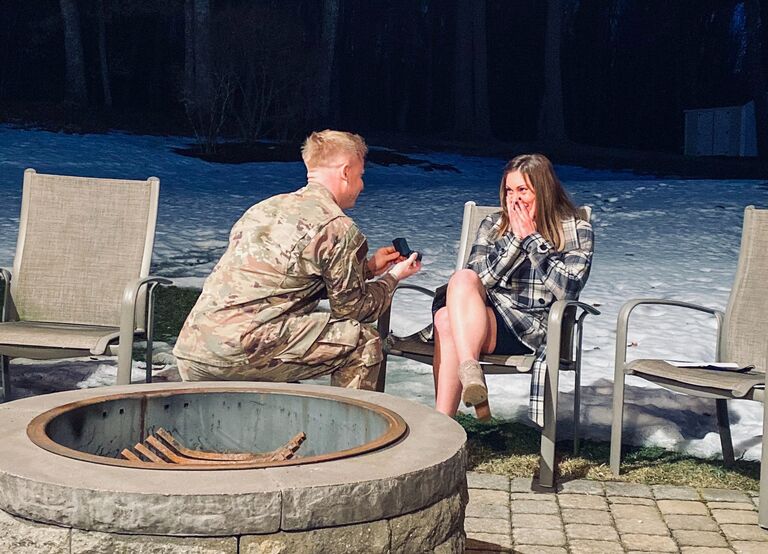 Engaged! 

And Scott promotes to Captain!