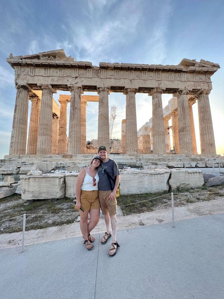 Our first overseas vacation to Greece.