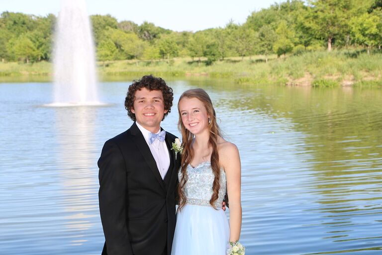 Brandon and I met in high school and in March of 2017 he asked me to go to prom with him. 2 days before prom we officially started dating!