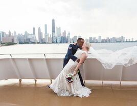 Outdoor wedding venue in Chicago, Illinois.