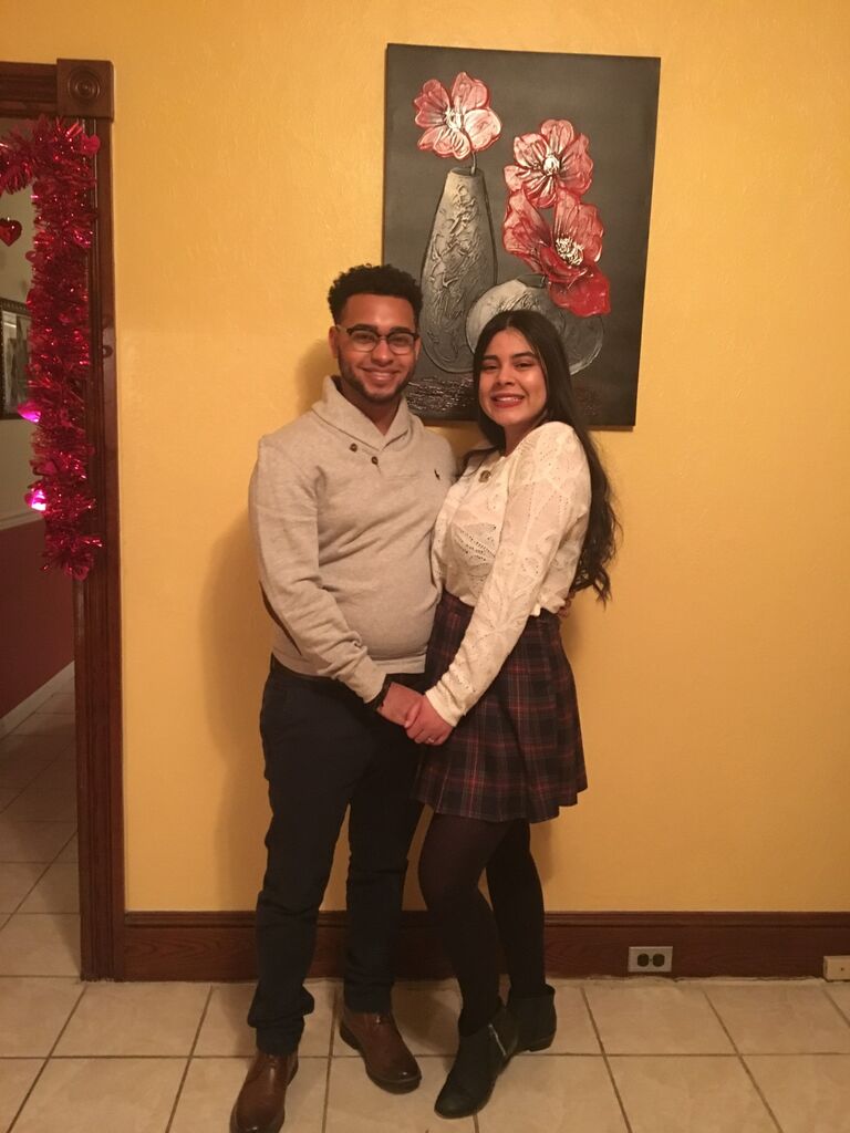 Melanie and Miguel's First Valentine's Day 