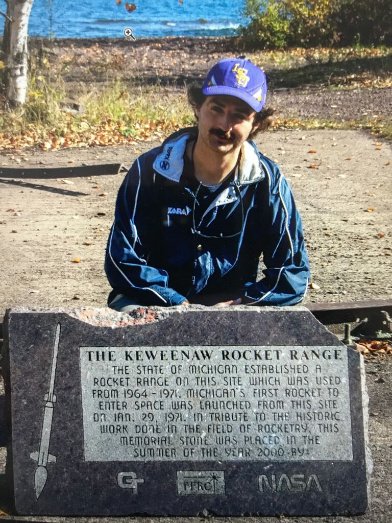 Their first date! They hiked up to the tip of the Keweenaw to the rocket range.
