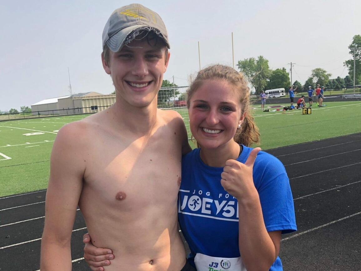 Jog for Joey 5K - back when we both ran a lot more;)