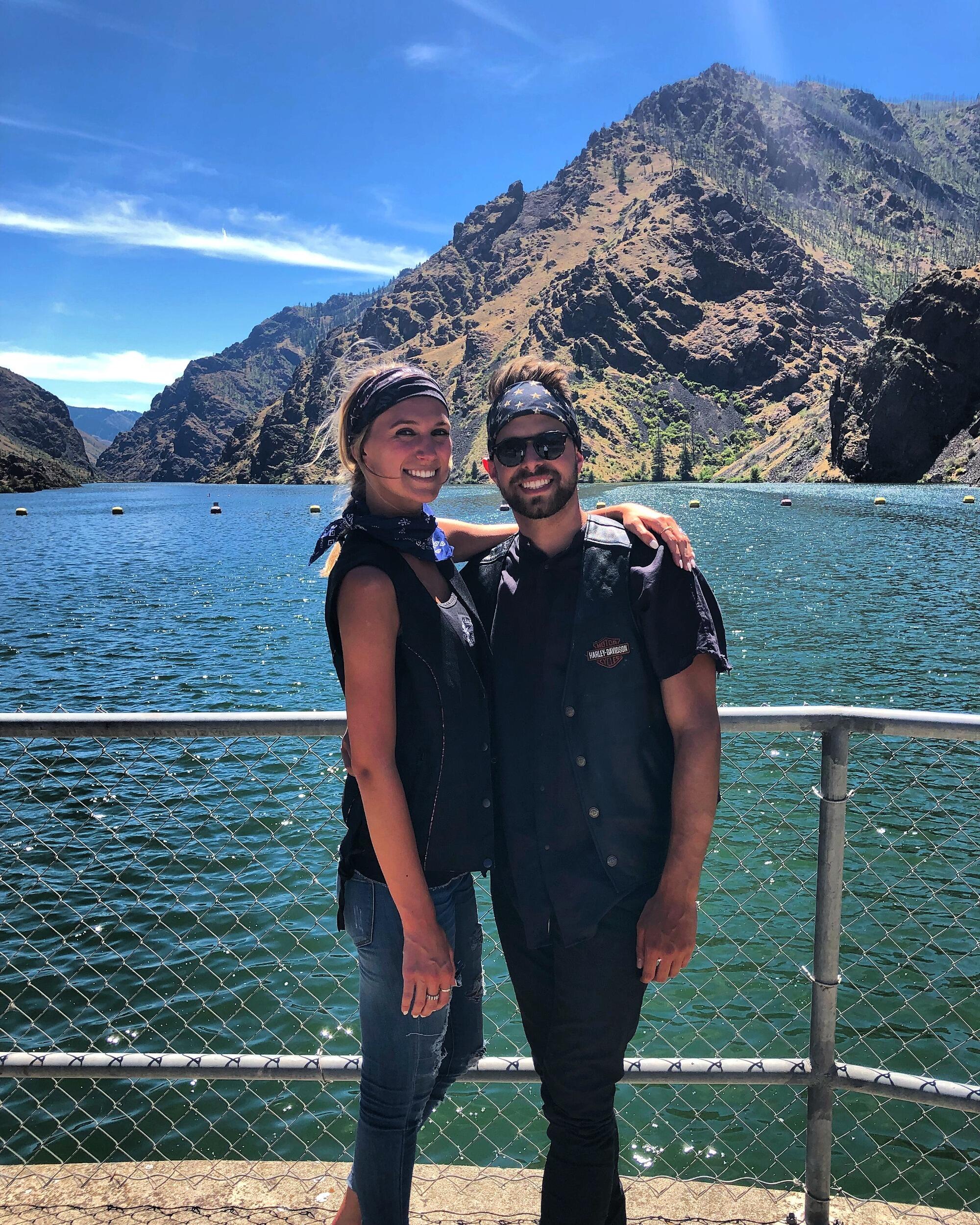 One of their hobbies is taking long road trips on their Harley! #Oregon #HellsCanyon