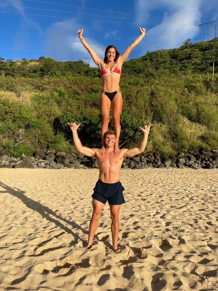 Third trip to Hawaii for this lucky guy! I think it's safe to say Tommi likes being on Ethans shoulders. 