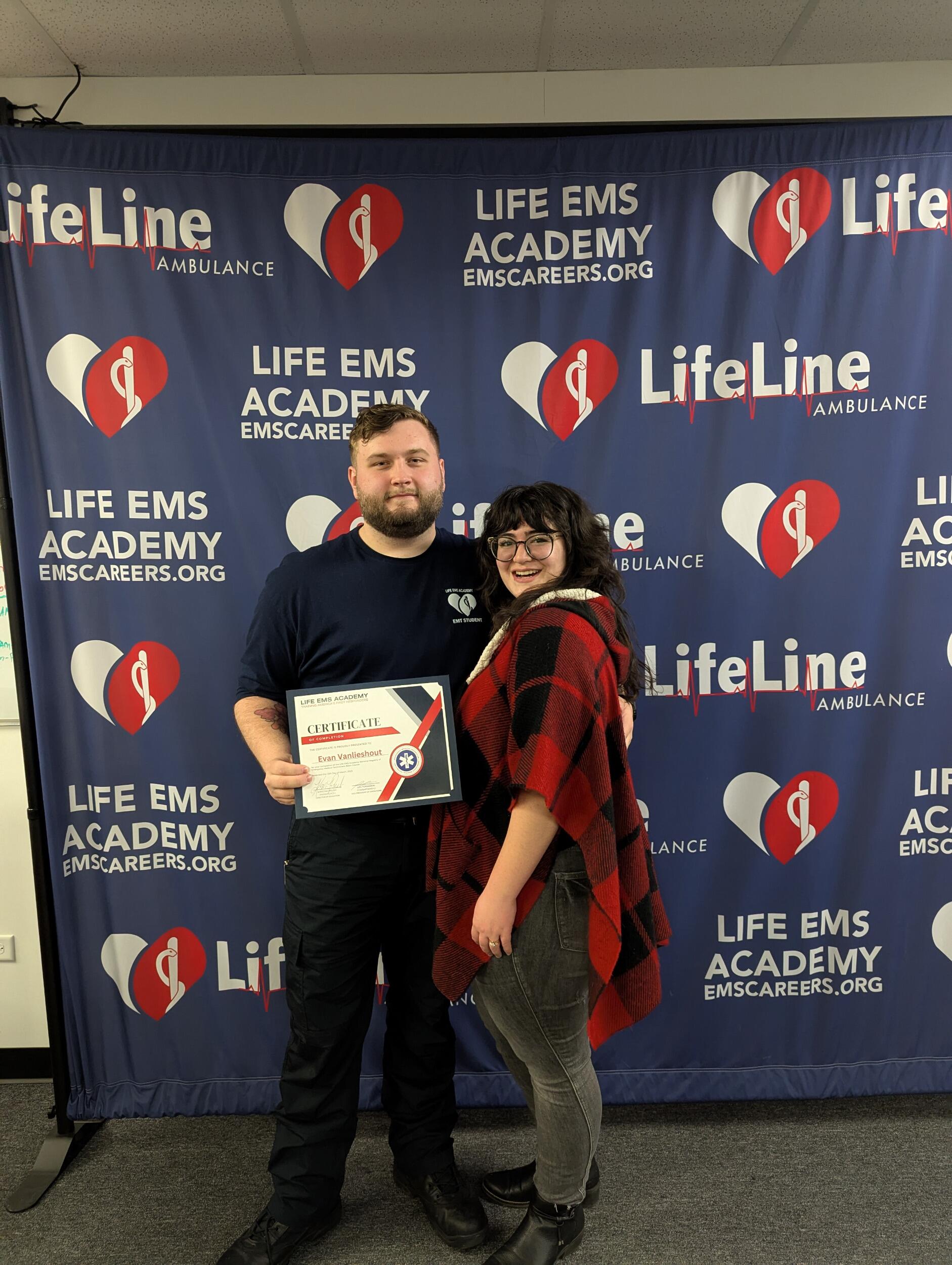 Evan graduated EMT school - SO proud of him!!