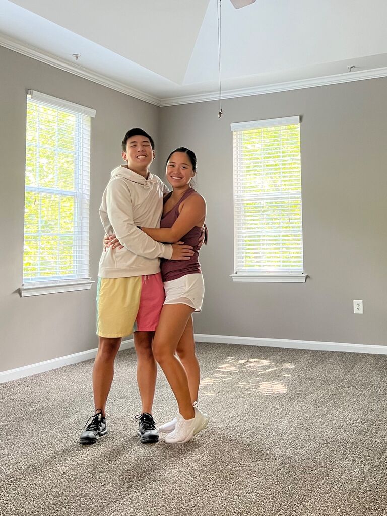 Last summer, they moved into their first apartment together in Rockville!