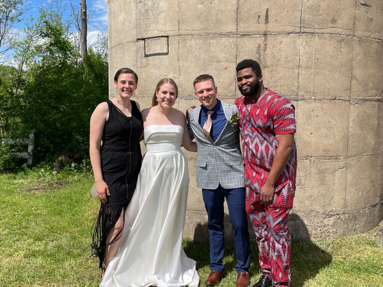 Another beautiful wedding for a couple that will be in our wedding! Amazing friends.  Shoutout Joshua and Abbey! #kingdomcouples