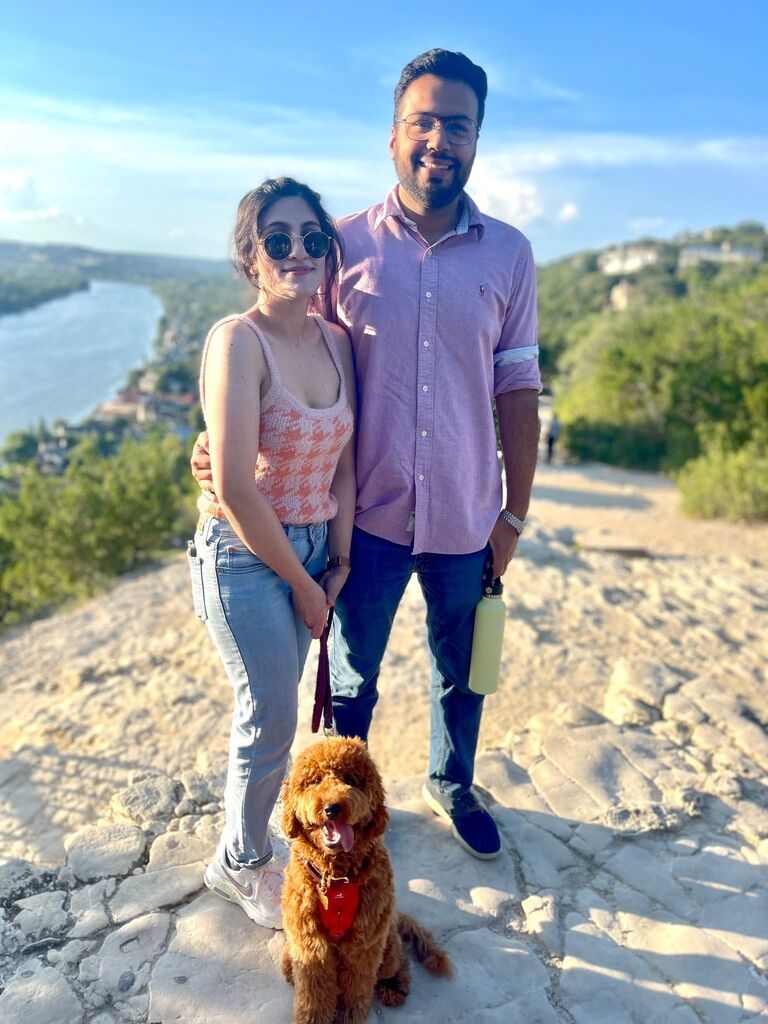 Saurabh moved to Austin and Palak visited him frequently. They both explored the new city and also got their fur baby, Gigi!